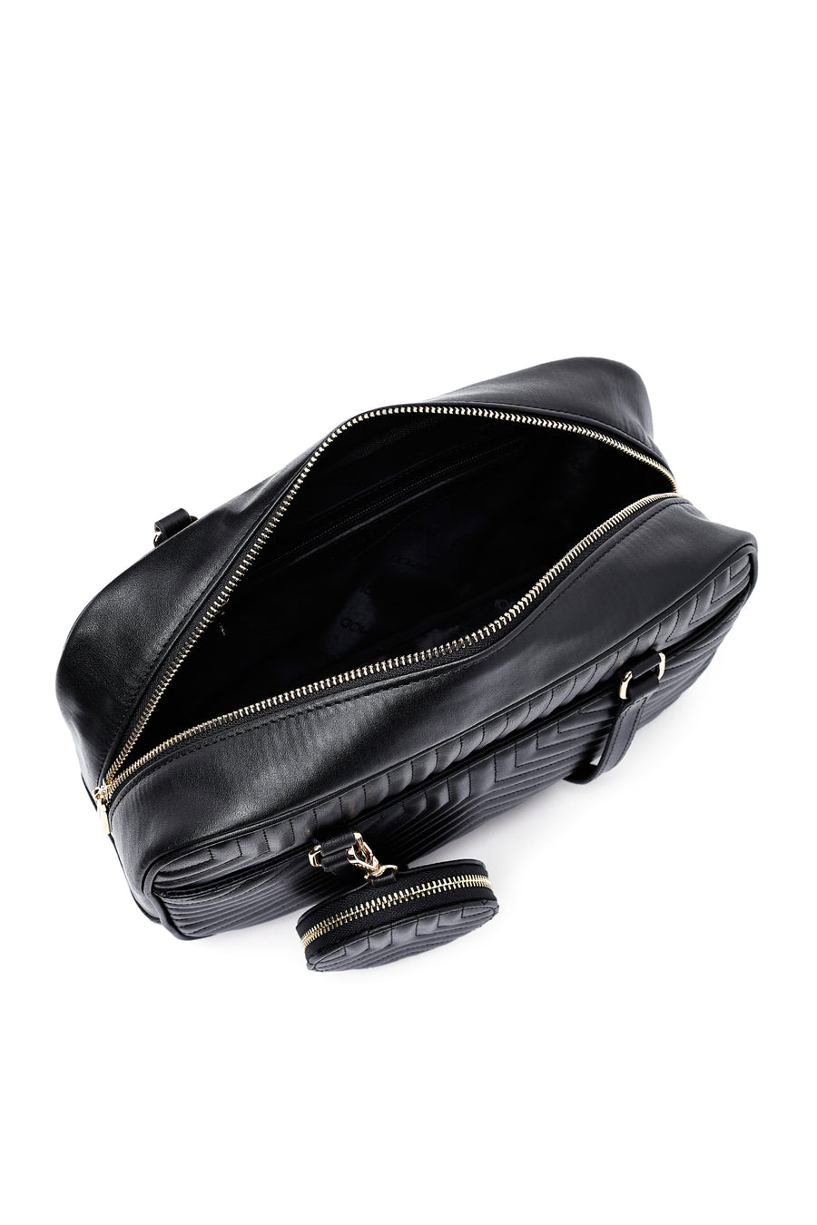 Women's Black Quilted Handbag