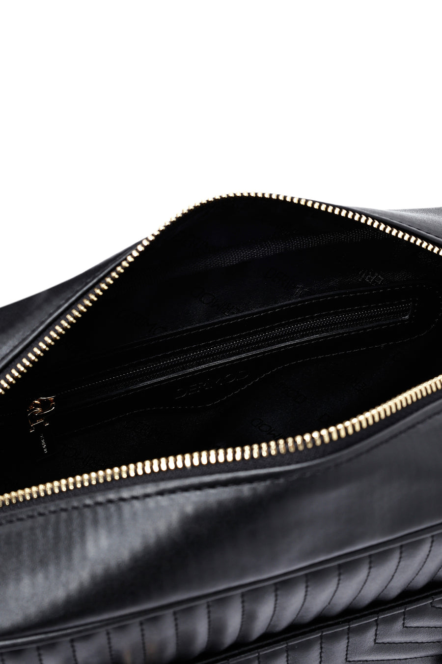 Women's Black Quilted Handbag