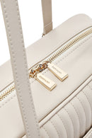 Kadın Krem Kapitone Kol Çantası | Derimod