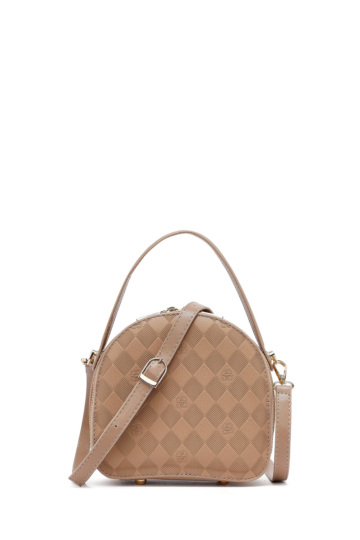 Women's Brown Long Strap Printed Mini Handbag 25SBD202726 | Derimod