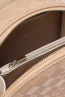 Women's Brown Long Strap Printed Mini Handbag | Derimod