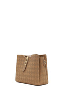 Kadın Taba Uzun Askılı Baskılı Klasik Kol Çantası | Derimod