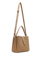 Kadın Taba Uzun Askılı Baskılı Klasik Kol Çantası | Derimod