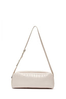 Women's Cream Crocodile Patterned Shoulder Bag | Derimod