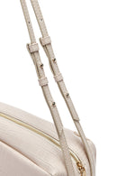 Women's Cream Crocodile Patterned Shoulder Bag | Derimod