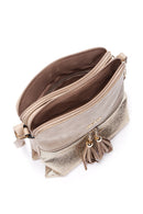 Kadın Bej Uzun Askılı Aksesuarlı Çapraz Çanta | Derimod