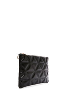 Women's Black Long Chain Strap Quilted Clutch Bag | Derimod