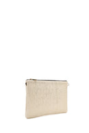 Women's Gold Long Chain Strap Straw Clutch Bag | Derimod