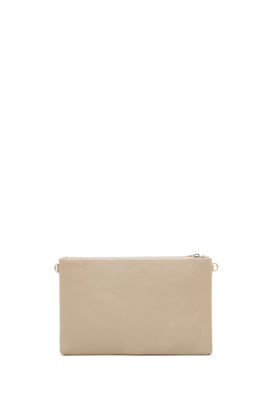 Women's Beige Long Chain Strap Clutch Bag