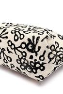 Kastamonu Stone Print Women's Black Long Strap Patterned Fabric Mini Handbag | Derimod