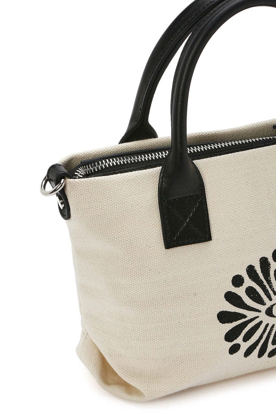 Kastamonu Stone Print Women's Black Long Strap Patterned Mini Handbag