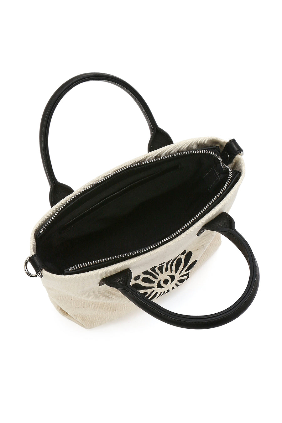 Kastamonu Stone Print Women's Black Long Strap Patterned Mini Handbag