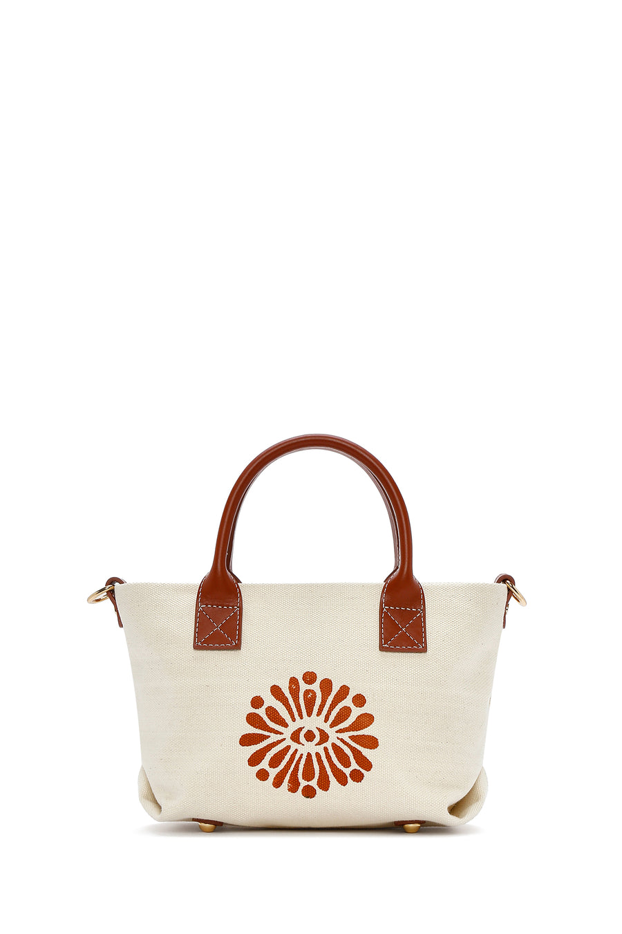 Kastamonu Stone Print Women's Brown Long Strap Patterned Mini Handbag