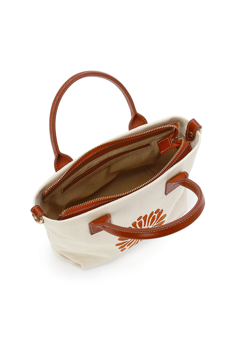 Kastamonu Stone Print Women's Brown Long Strap Patterned Mini Handbag