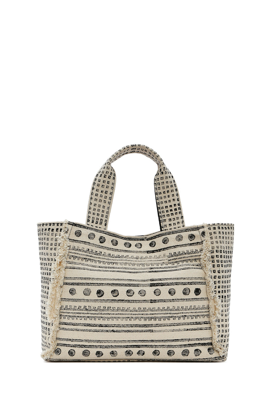 Kastamonu Stone Print Women's Black Long Strap Patterned Handbag