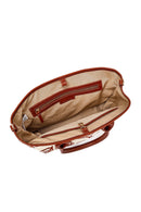 Kastamonu Taş Baskı Kadın Taba Uzun Askılı Desenli Kumaş Omuz Çantası | Derimod