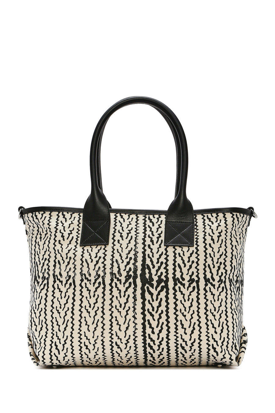 Kastamonu Stone Print Women's Black Patterned Shoulder Bag
