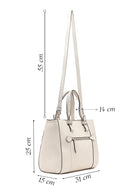 Kadın Bej Uzun Askılı Deri Omuz Çantası | Derimod