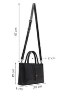 Kadın Siyah Uzun Askılı Deri Kol Çantası | Derimod