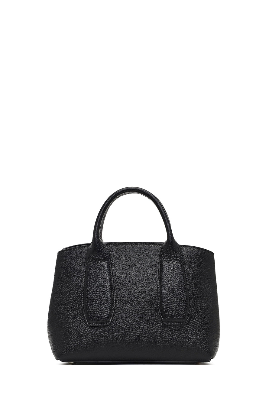 Women's Black Long Strap Classic Leather Shoulder Bag