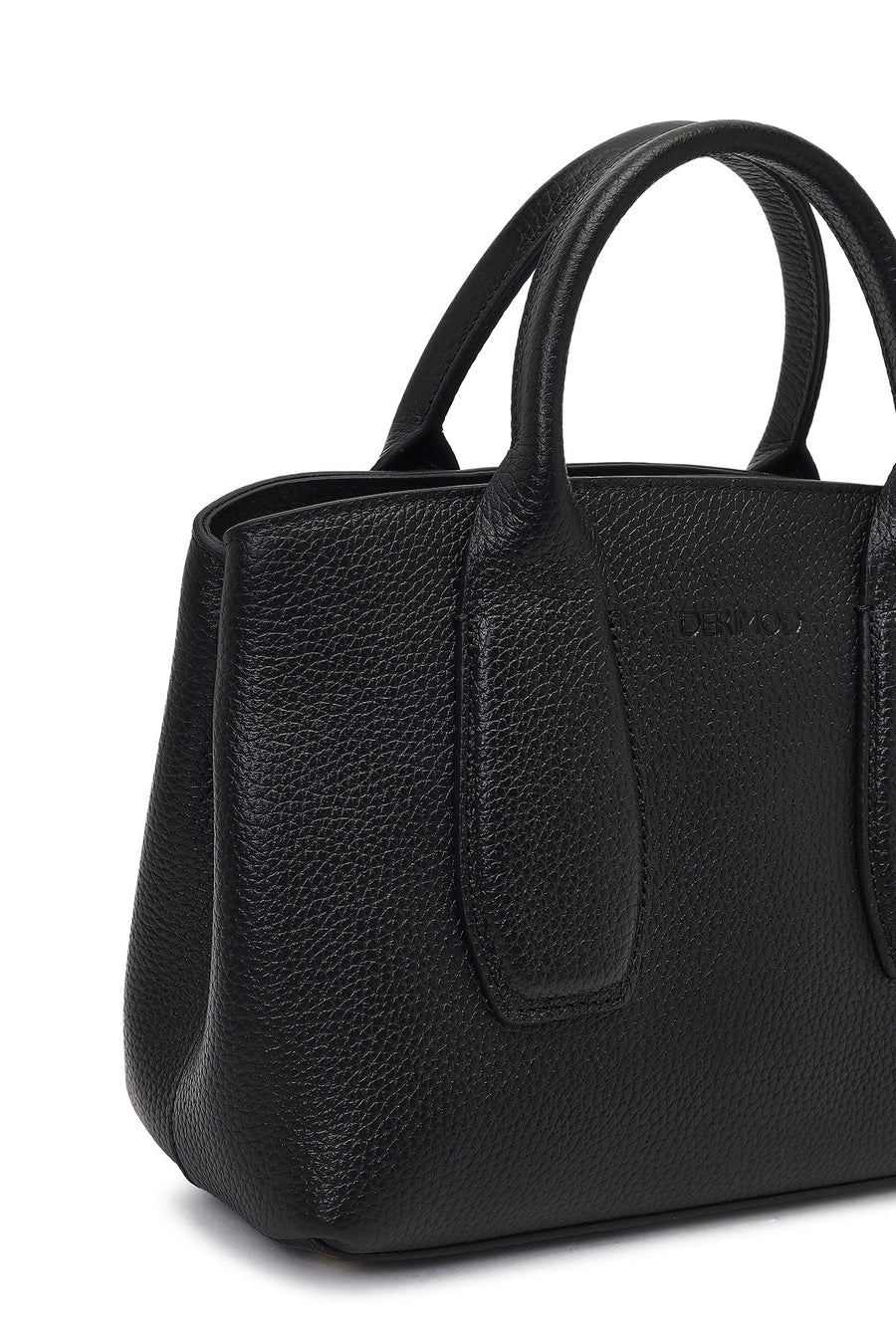 Women's Black Long Strap Classic Leather Shoulder Bag