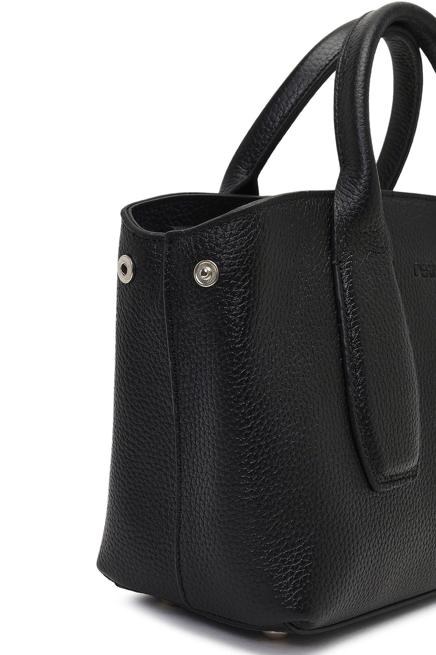 Women's Black Long Strap Classic Leather Shoulder Bag