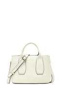 Kadın Krem Uzun Askılı Klasik Deri Kol Çantası | Derimod