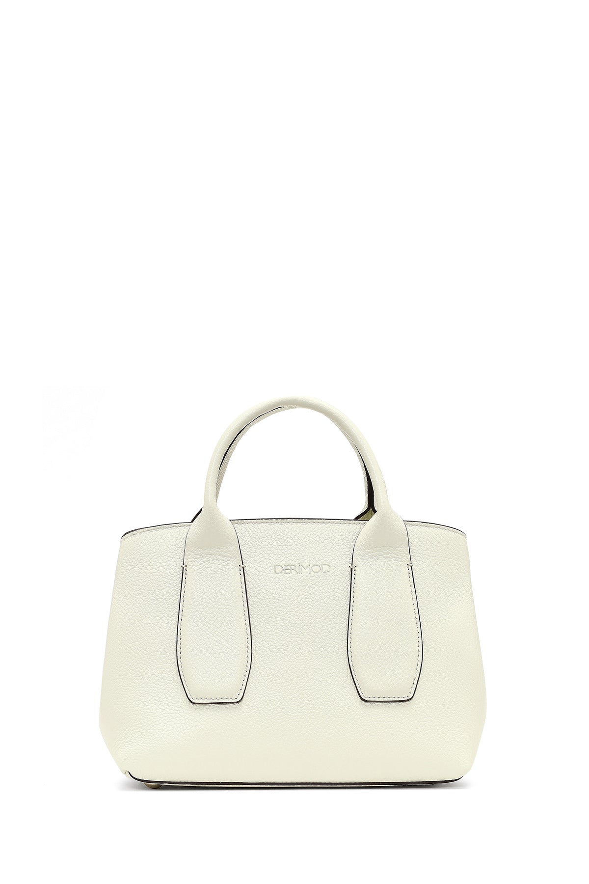 Kadın Krem Uzun Askılı Klasik Deri Kol Çantası