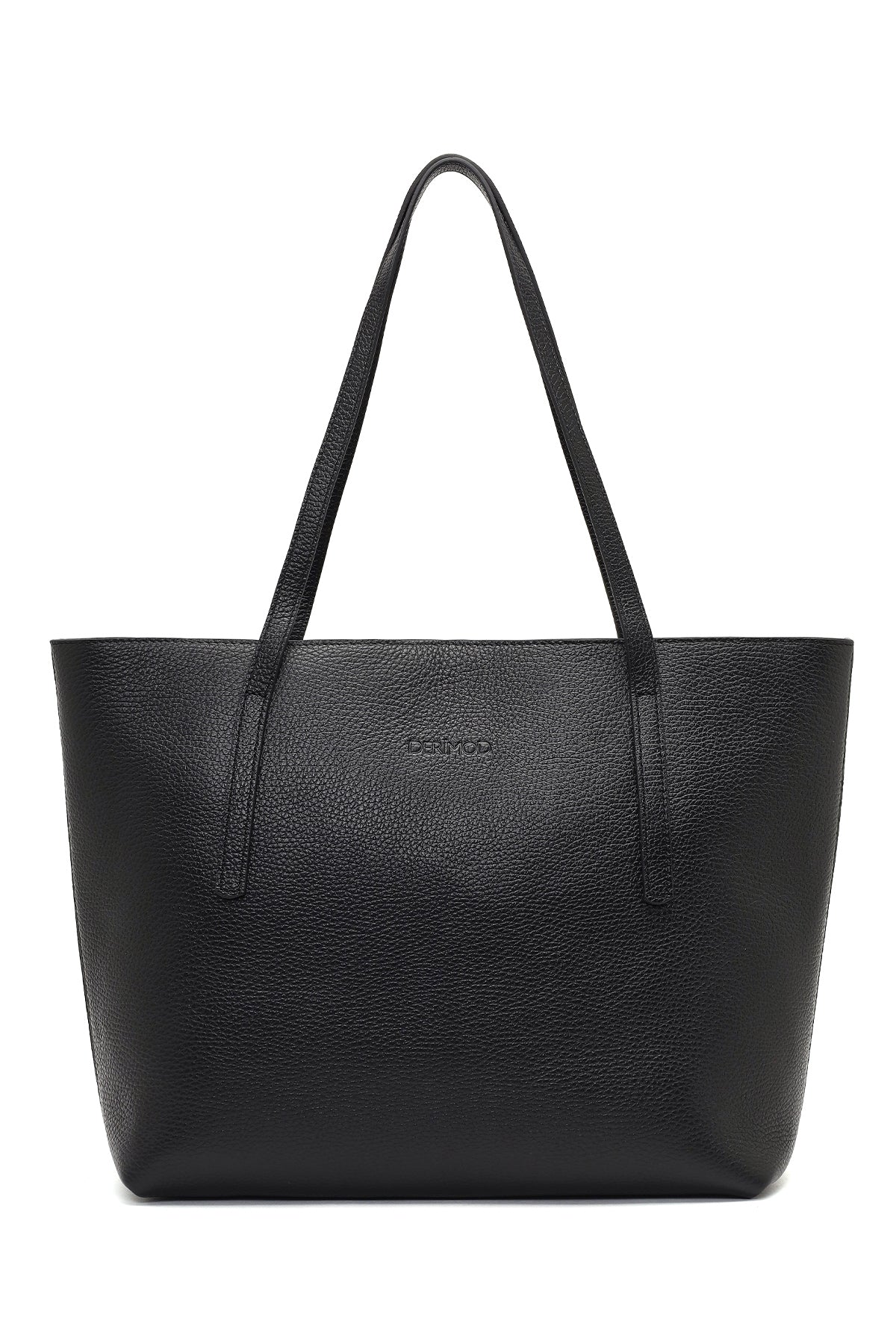 Kadın Siyah Deri Klasik Omuz Çantası