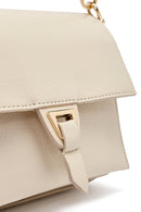 Kadın Krem Uzun Askılı Deri Mini Çapraz Çanta | Derimod