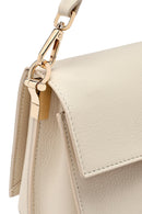 Kadın Krem Uzun Askılı Deri Mini Çapraz Çanta | Derimod
