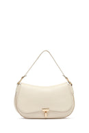 Kadın Krem Uzun Askılı Deri Omuz Çantası | Derimod