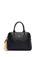 Woman Black Long Strap Leather Classic Handbag | Derimod