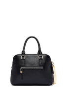 Woman Black Long Strap Leather Classic Handbag | Derimod