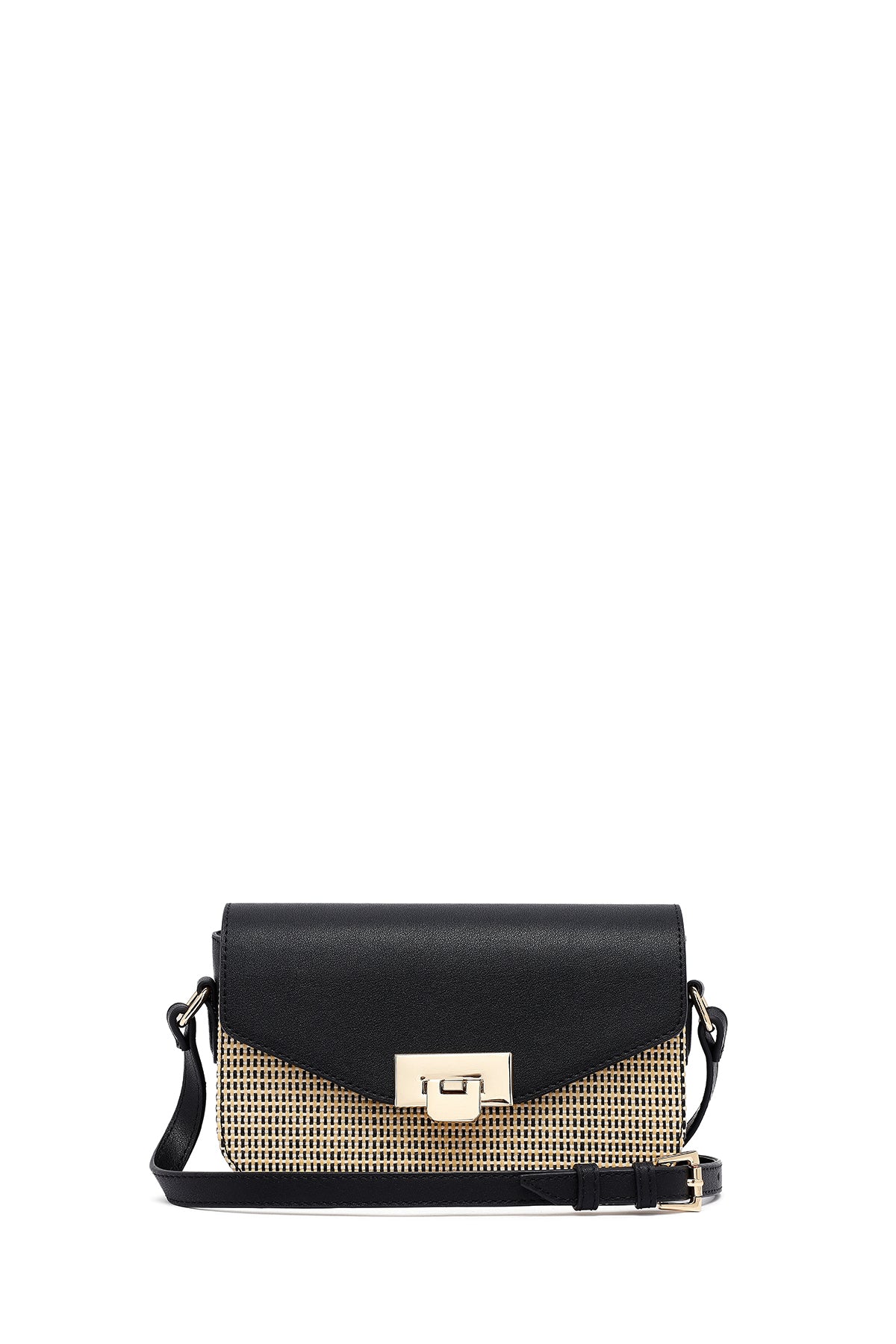 Kadın Siyah Uzun Askılı Çapraz Çanta