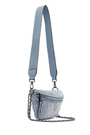 Kadın Mavi Uzun Askılı Taşlı Çapraz Çanta | Derimod