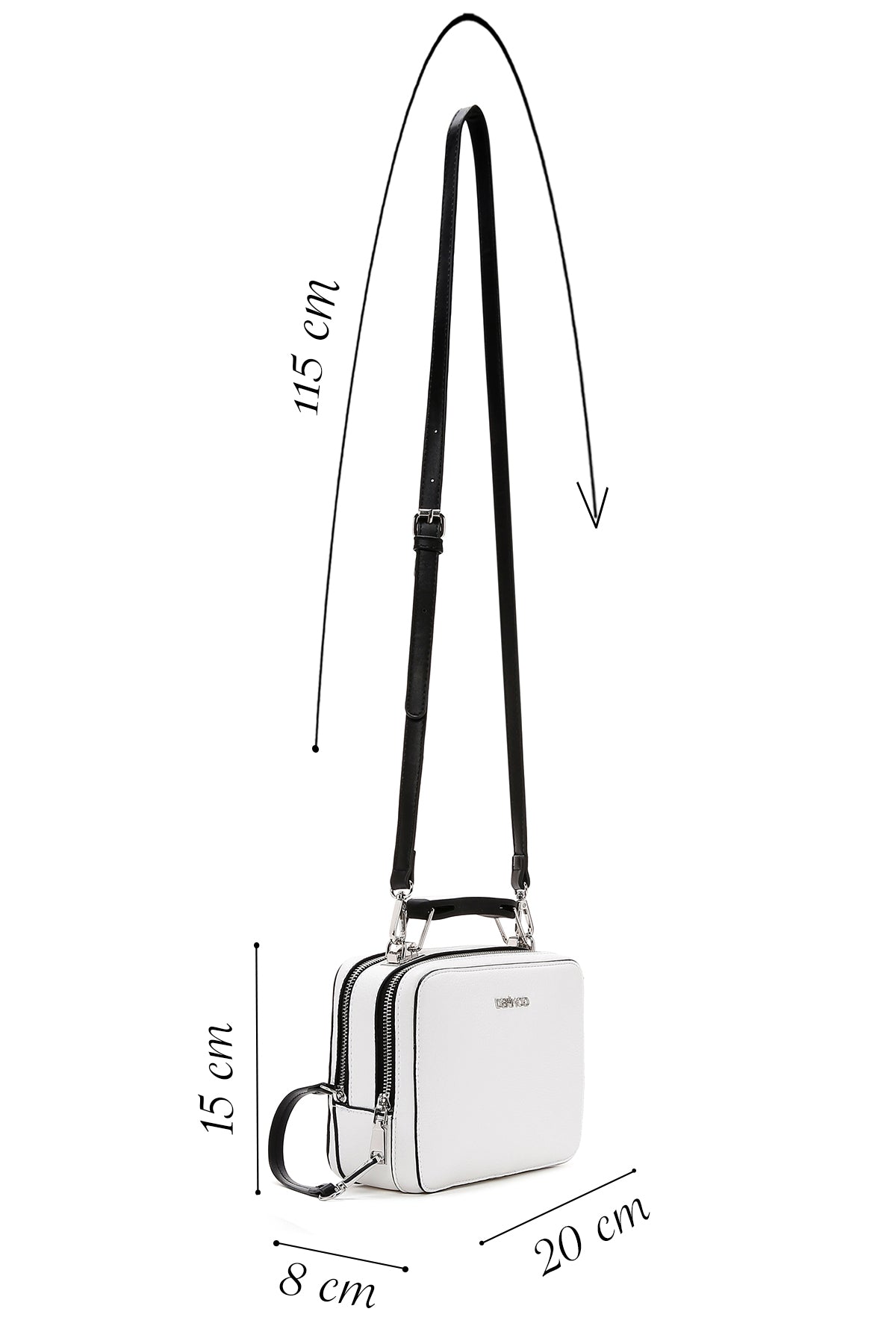 Kadın Beyaz Uzun Askılı Çapraz Çanta