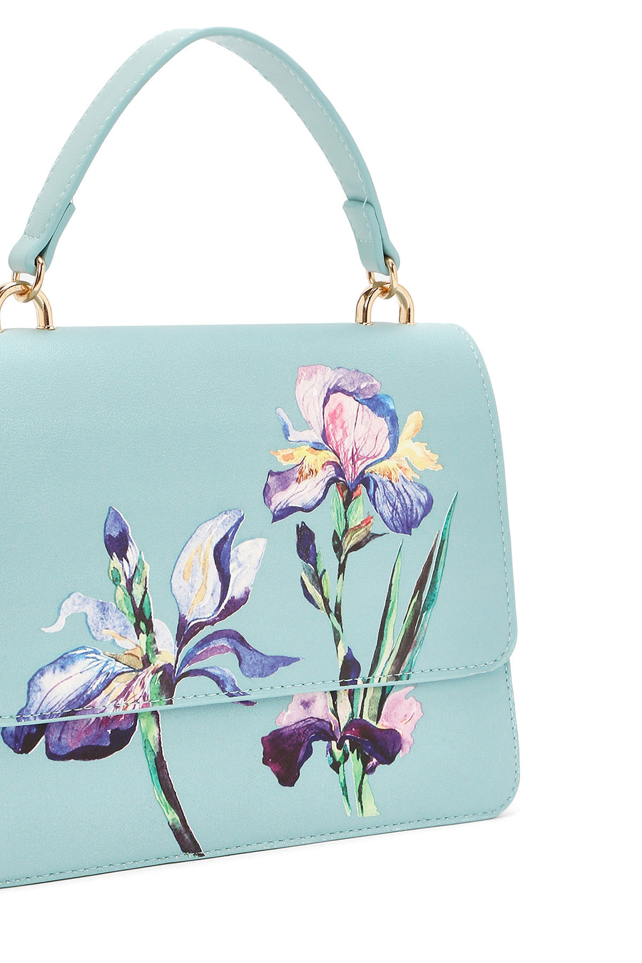Women's Blue Long Strap Patterned Handbag