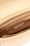 Women's Beige Long Strap Mini Straw Shoulder Bag | Derimod