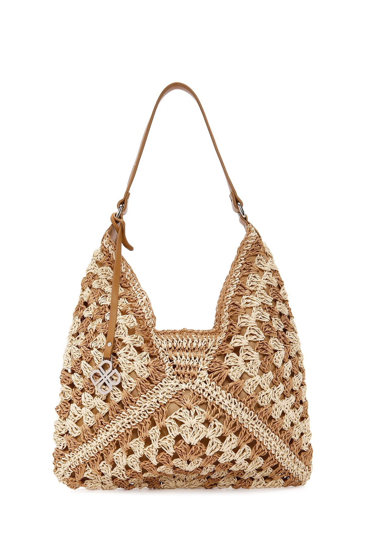 Women's Mink Straw Shoulder Bag 25SBD2439M7 | Derimod