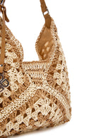 Women's Mink Straw Shoulder Bag | Derimod