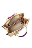 Kadın Bej Uzun Askılı Hasır Kol Çantası | Derimod