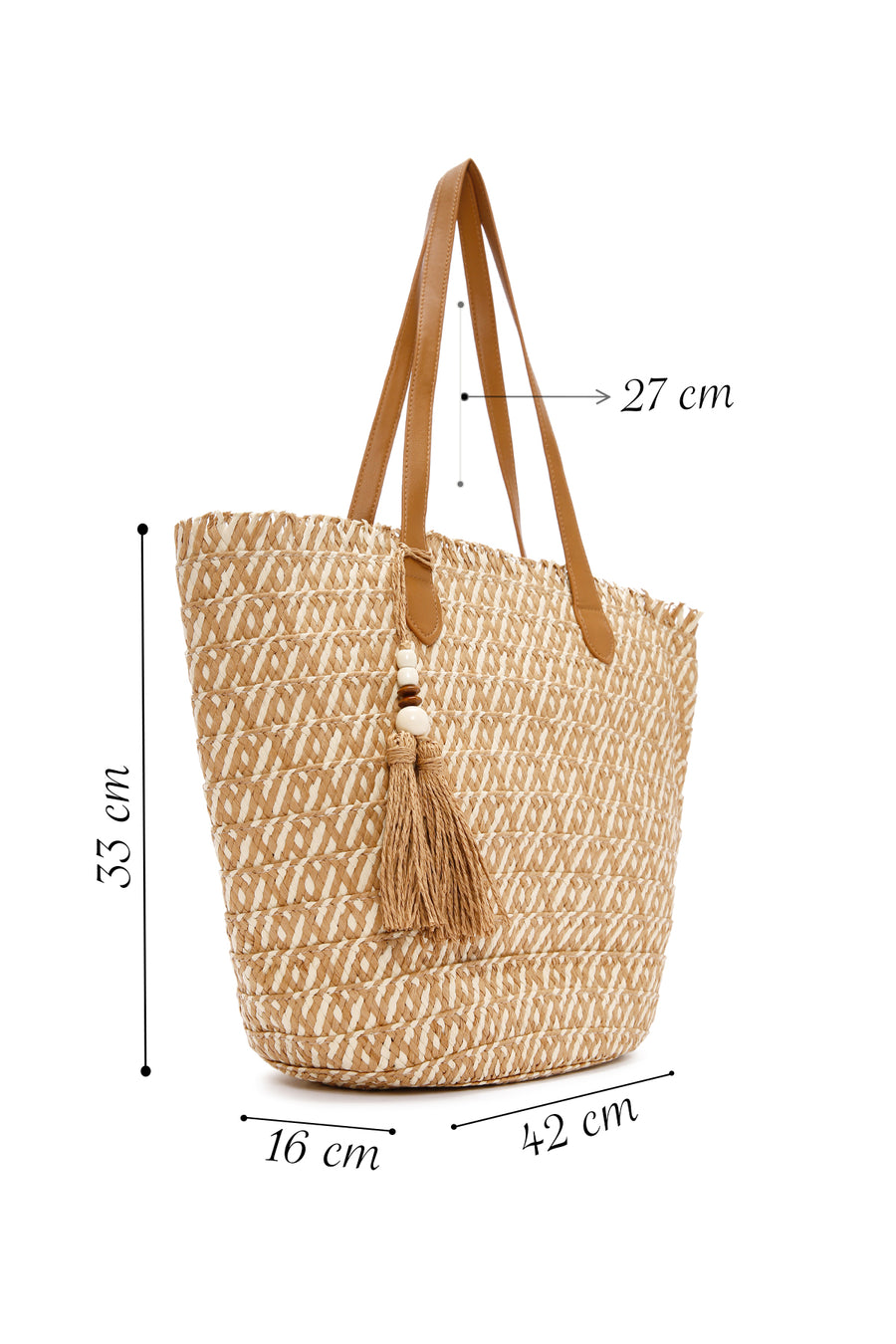 Women's Mink Straw Shoulder Bag