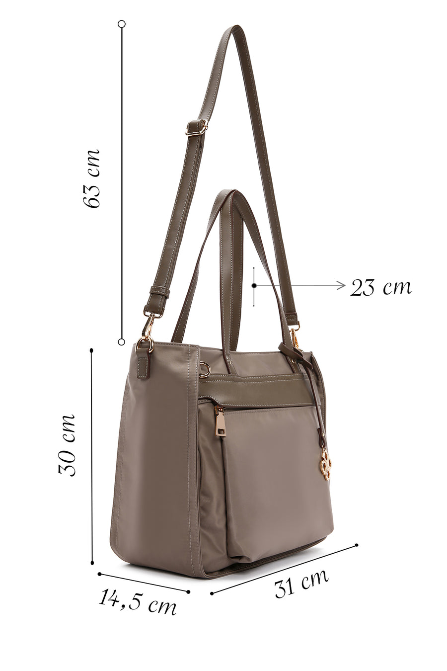 Women's Mink Long Strap Shoulder Bag