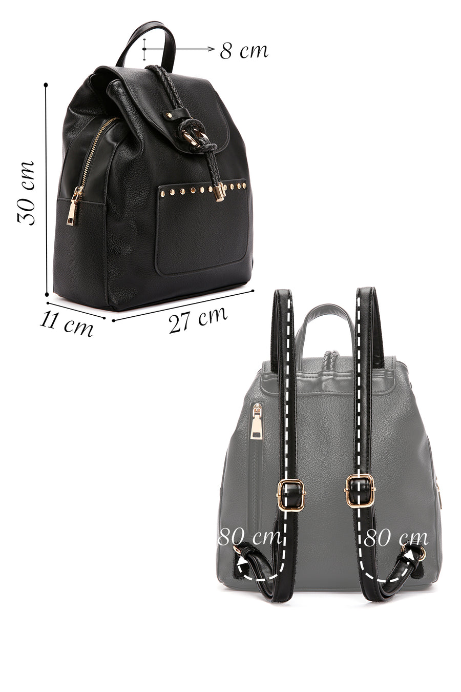 Women's Black Backpack