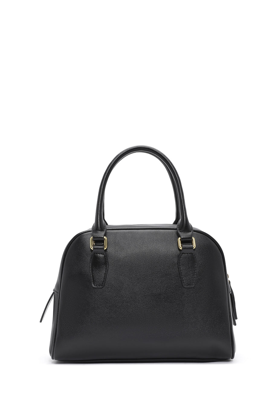 Women's Black Long Strap Accessory Leather Handbag