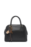 Kadın Siyah Uzun Askılı Aksesuarlı Deri Kol Çantası | Derimod