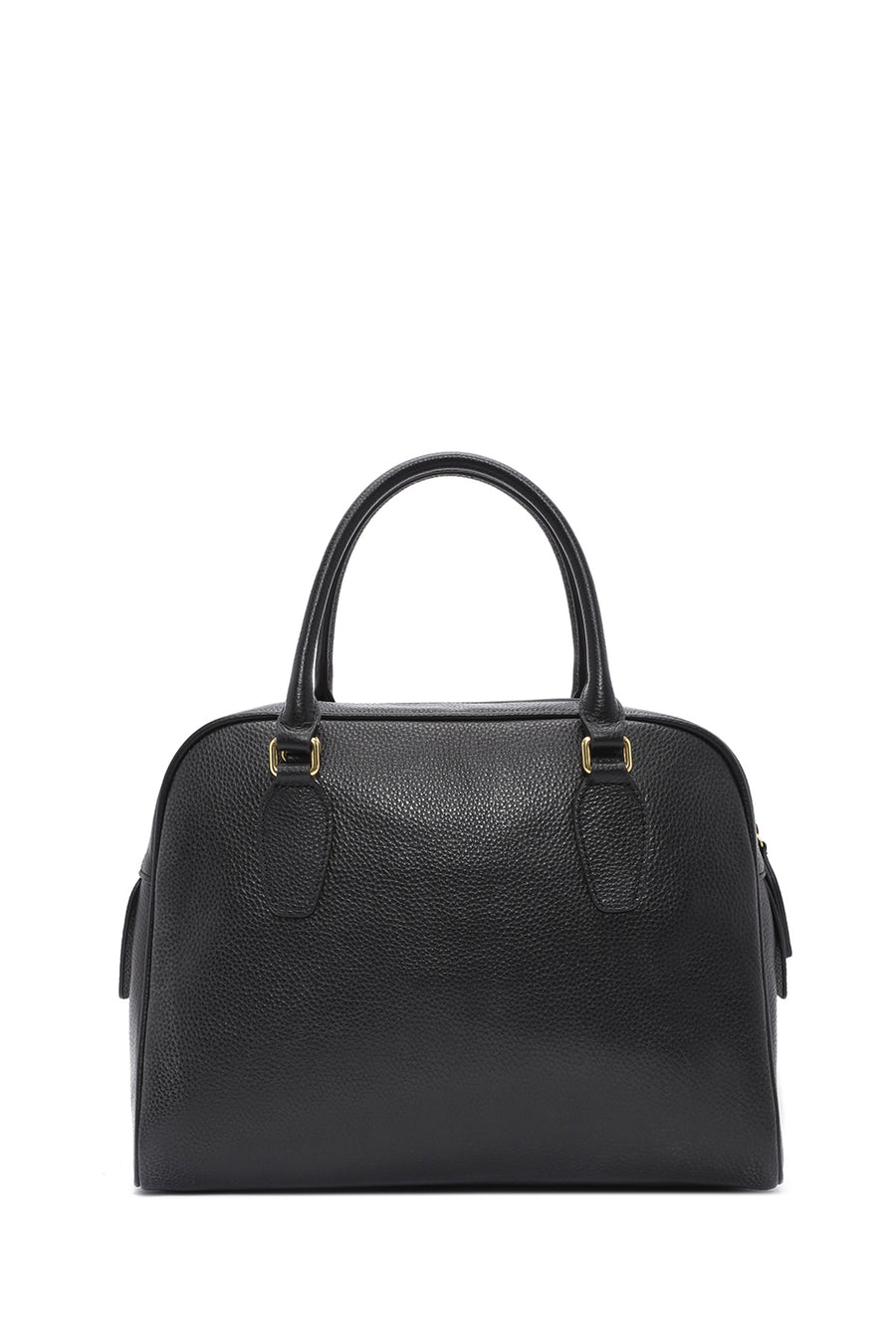 Women's Black Long Strap Accessory Leather Handbag