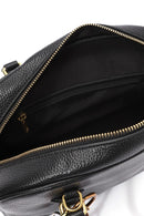 Kadın Siyah Uzun Askılı Aksesuarlı Deri Kol Çantası | Derimod