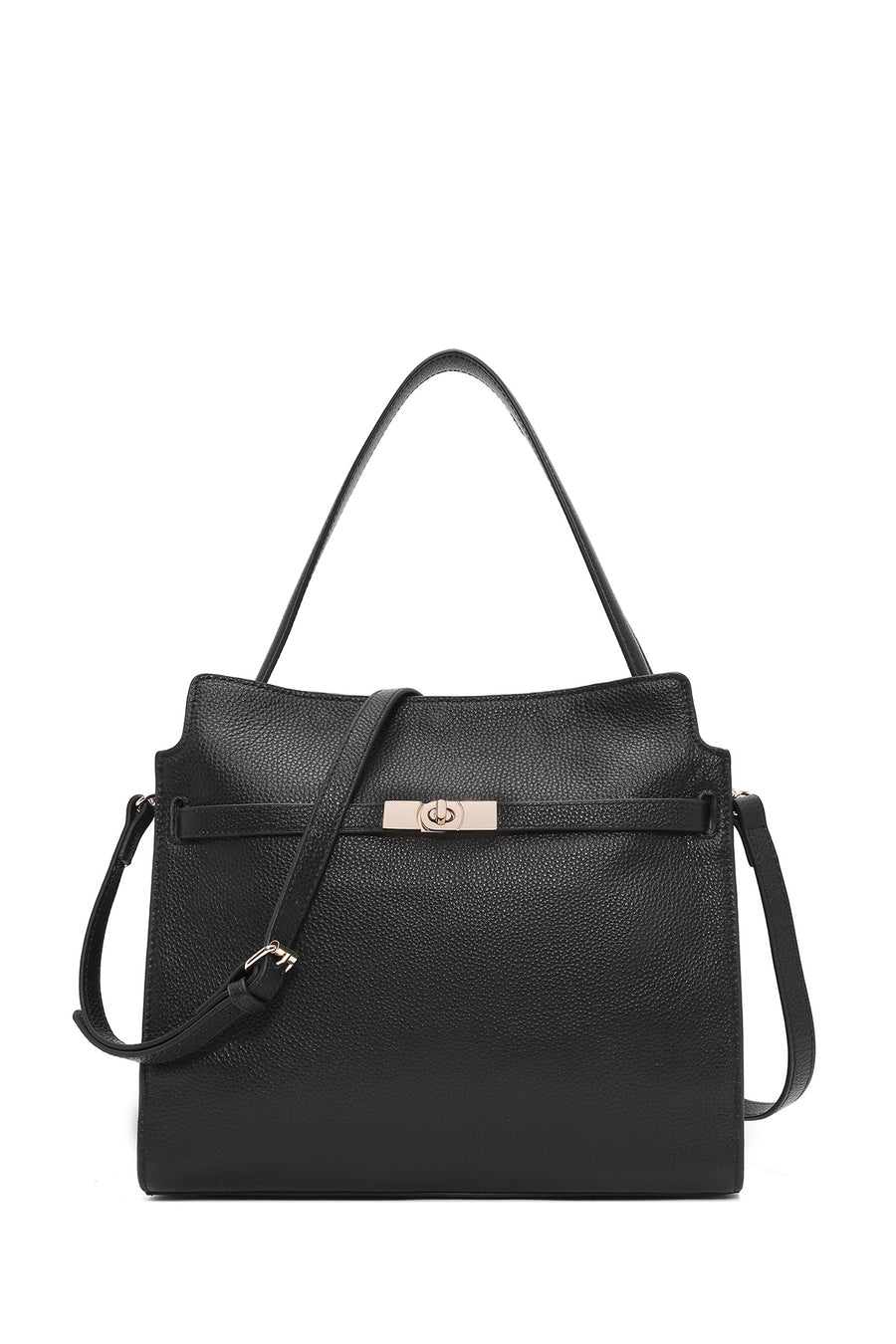 Women's Black Long Strap Classic Leather Shoulder Bag 25SBD2472FT | Derimod